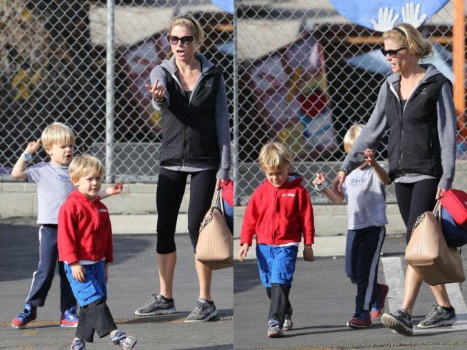 Julie Bowen su sūnumis