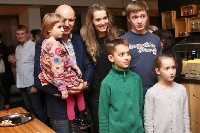 Eglė Grėbliauskaitė-Tursienė su šeima